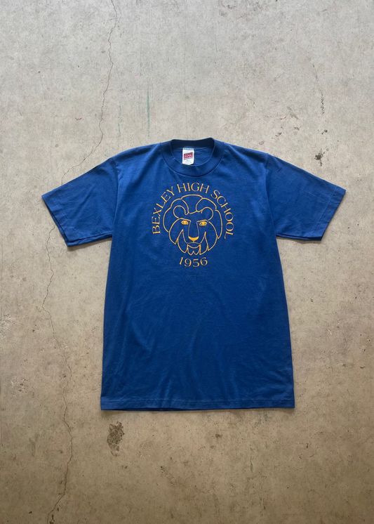 1990S "BEXLEY HIGHSCHOOL" BLUE TEE - M