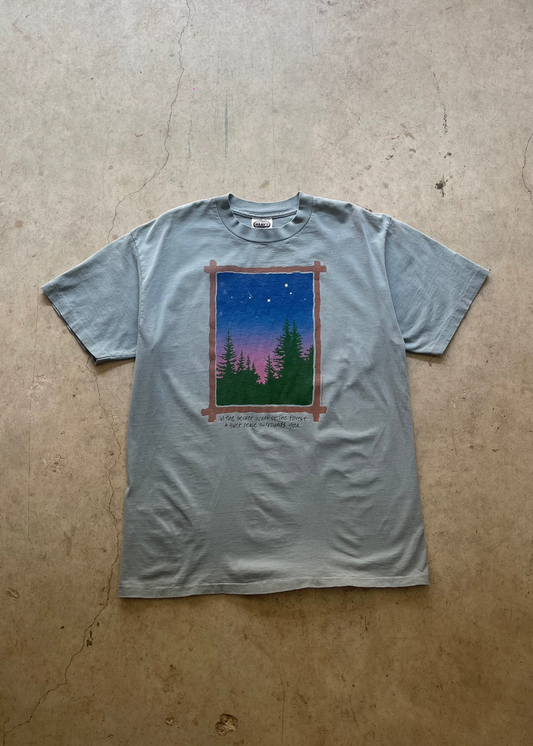 1990S "FORREST" TEAL TEE - XL