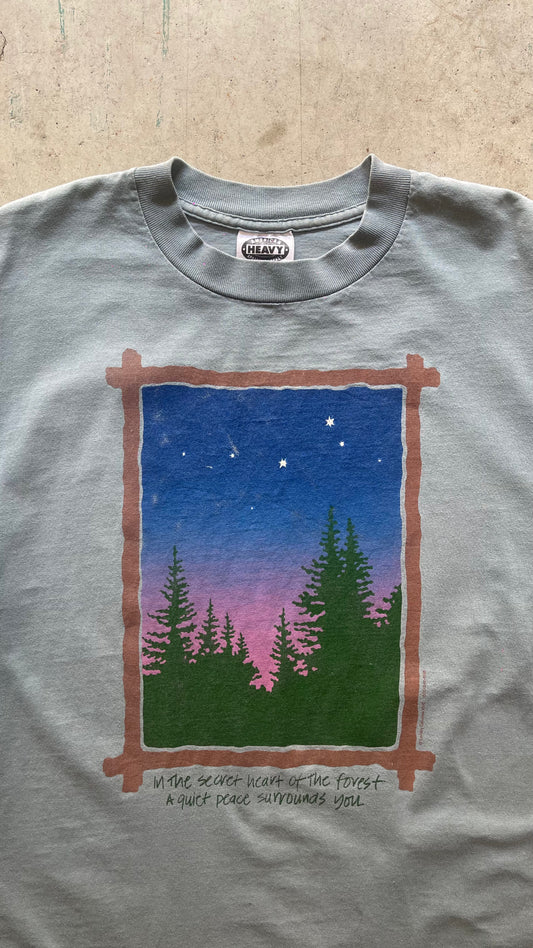 1990S "FORREST" TEAL TEE - XL