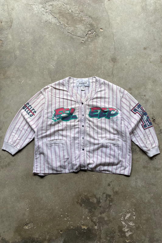 2000S "ESLEP" BASEBALL OVERSIZED SWEATER - XL