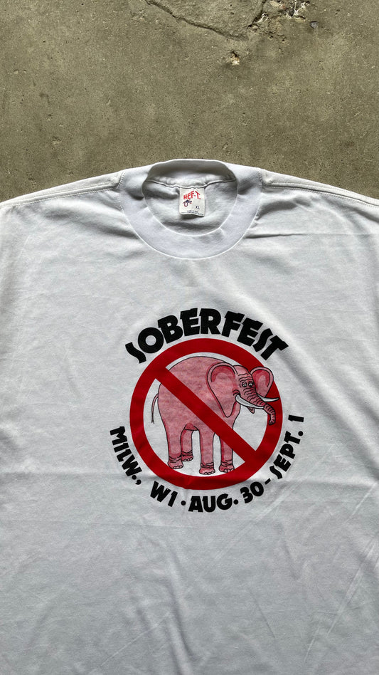 1990S SOBERFEST TEE WHITE - XL