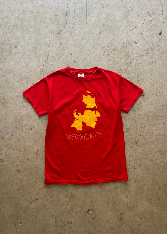 2000S "WOODY ALLEN" RED TEE - S