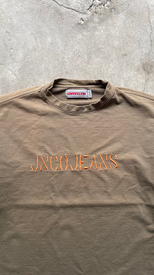 2000S JNCO TEE BROWN/ORANGE - L