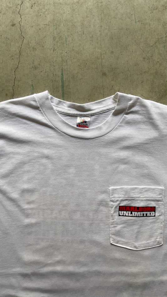 1990S MARLBORO POCKET WHITE TEE - XL