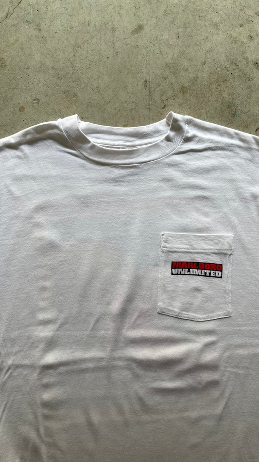 1990S MARLBORO POCKET WHITE TEE - XL