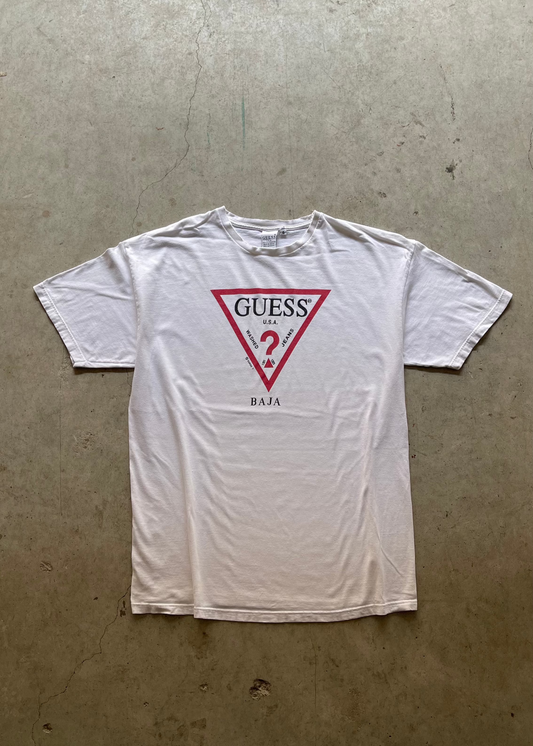 2000S GUESS "BAJA" WHITE TEE - XL