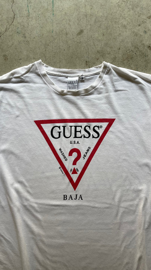 2000S GUESS "BAJA" WHITE TEE - XL