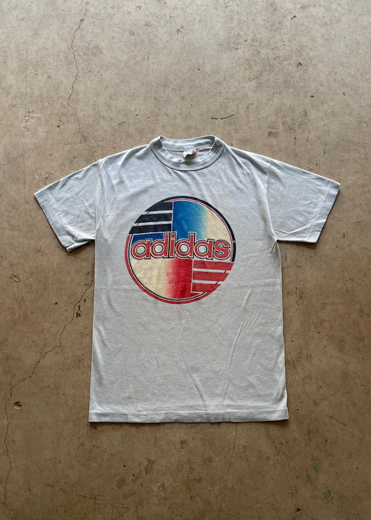 1990S ADIDAS BABY BLUE TEE - S