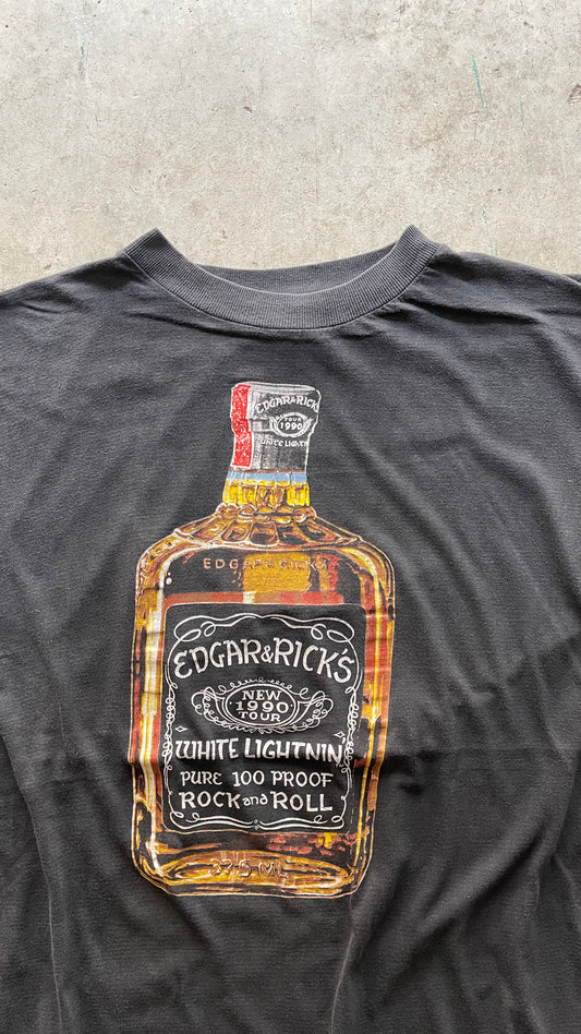1990S "EDGAR & RICK" WHISKEY TEE - L