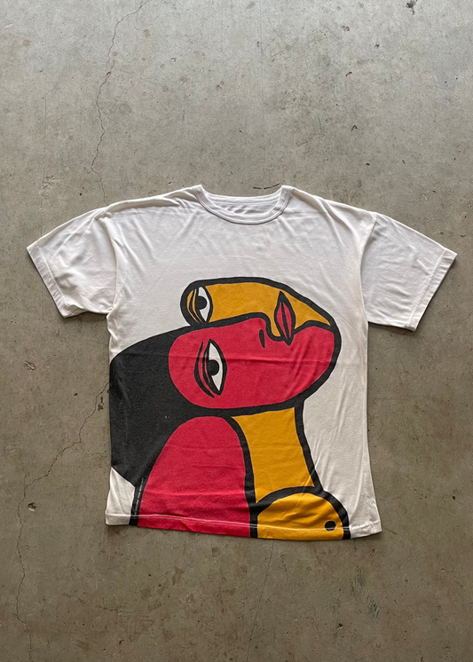 2000S ARTWORK WHITE TEE - L