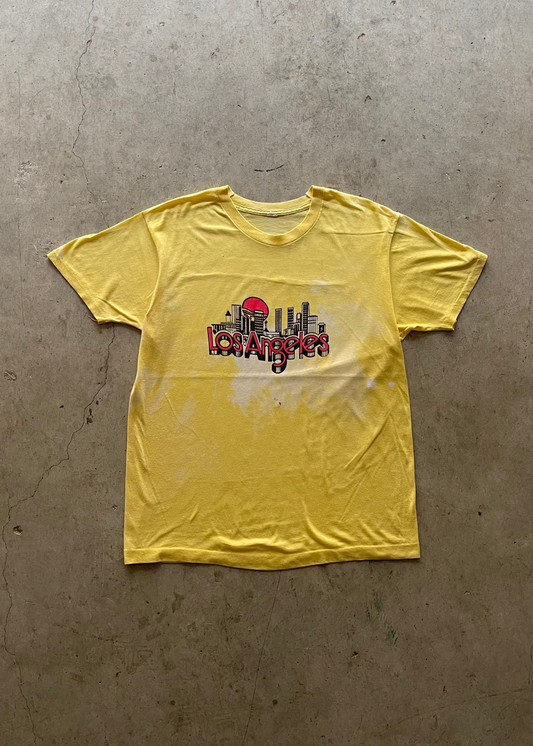 1990S LOS ANGELES YELLOW TEE - L