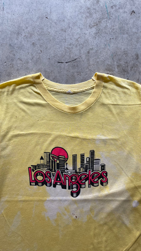 1990S LOS ANGELES YELLOW TEE - L