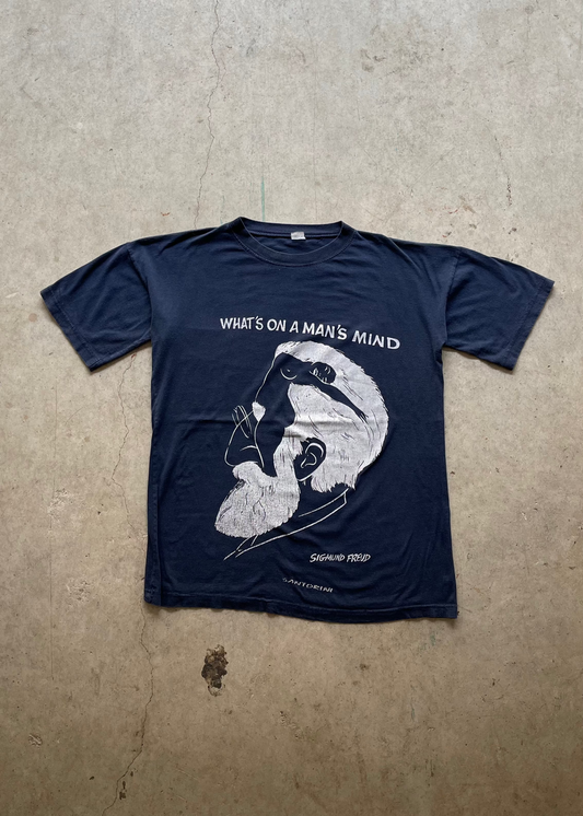 1990S "WHATS ON MANS MIND" SIGMUND FREUD ART TEE - M