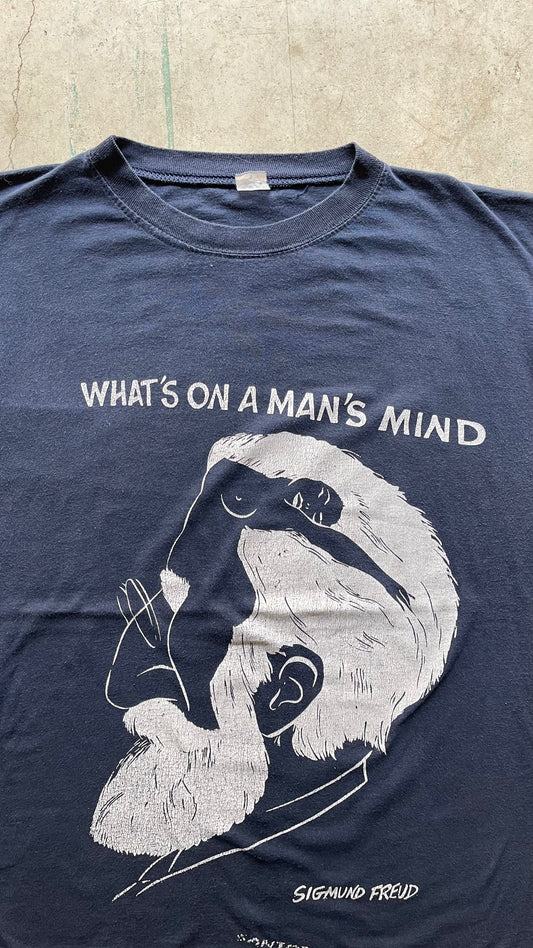 1990S "WHATS ON MANS MIND" SIGMUND FREUD ART TEE - M