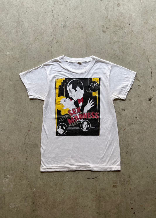 1990S "SEX MADNESS" WHITE TEE - XS