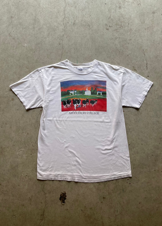 1990S MIDDLEBURY COLLEGE WHITE TEE - XL