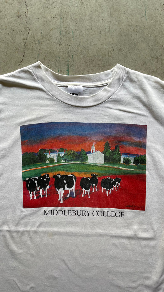 1990S MIDDLEBURY COLLEGE WHITE TEE - XL
