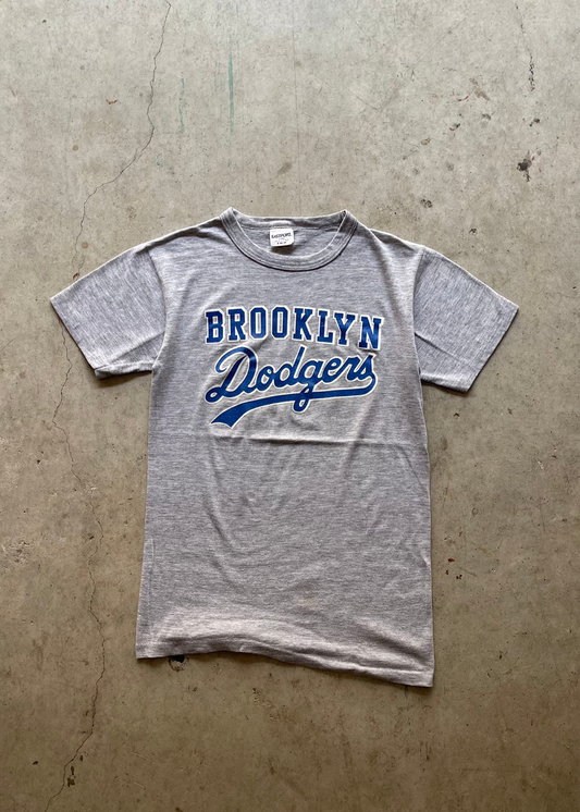 1980S BROOKLYN DODGERS GREY TEE - S
