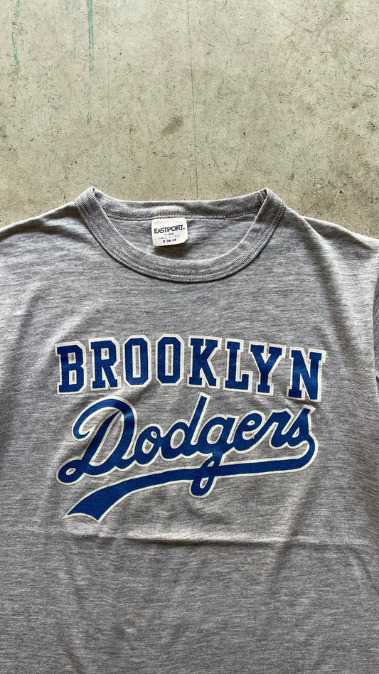 1980S BROOKLYN DODGERS GREY TEE - S