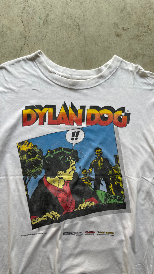 1990S "DYLAN DOG" COMIC WHITE TEE - L