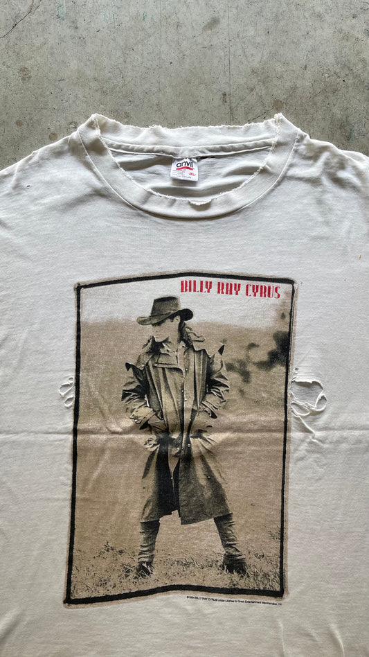 1990S "BILLY RAY CYRUS" WHITE TEE - XL