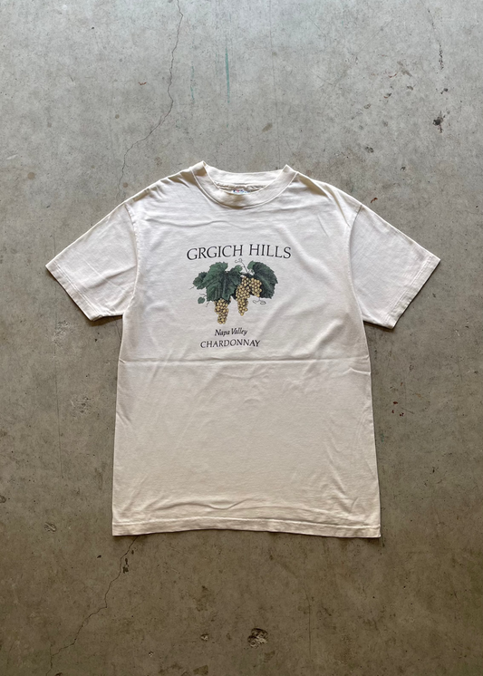 1990S "GRGICH HILLS" NAPA VALLEY WINE TEE - LL