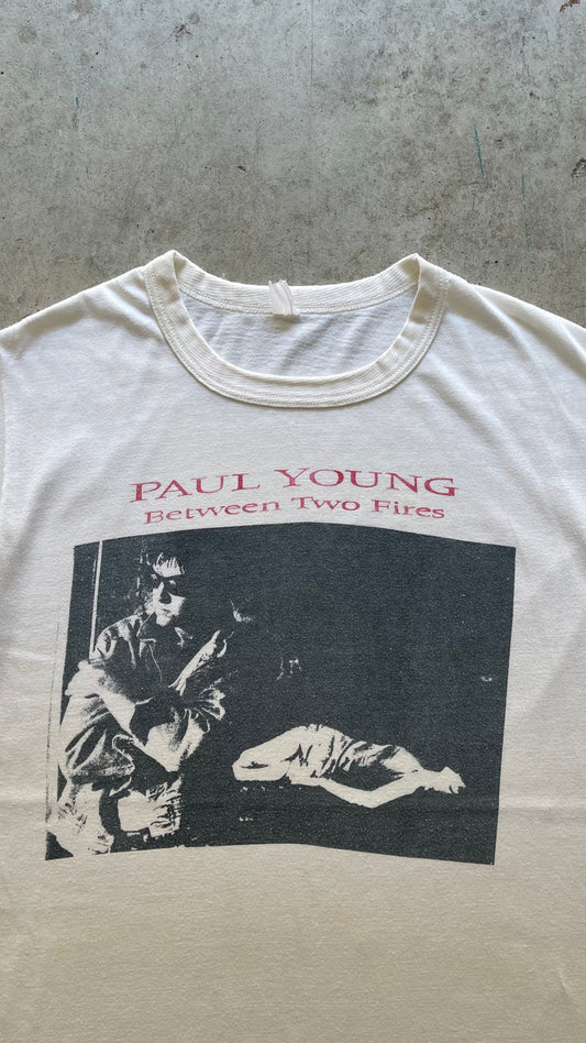 1990S PAUL YOUNG WHITE TEE - L