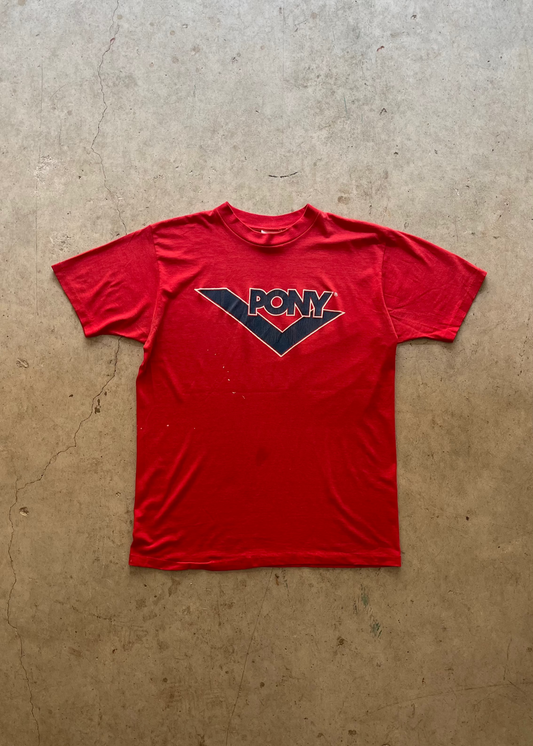 1990S "PONY" SNEAKER TEE - L