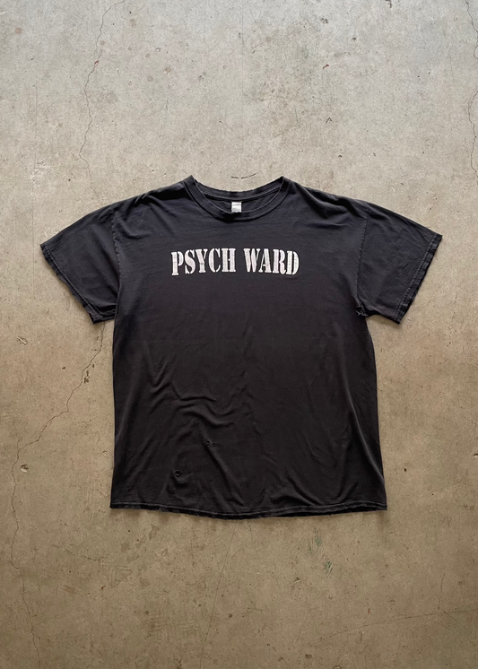 2000S FADED PSYCH WARD BLACK TEE - L