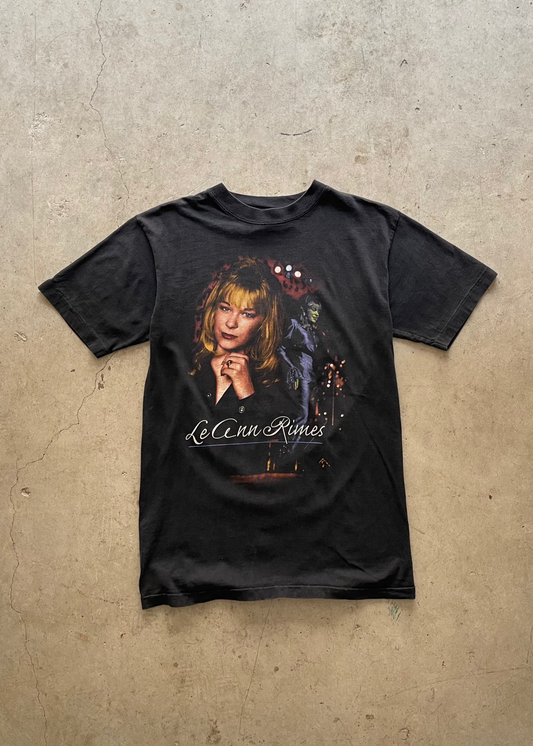 1990S "LeANN RIMES" BLACK TEE - M