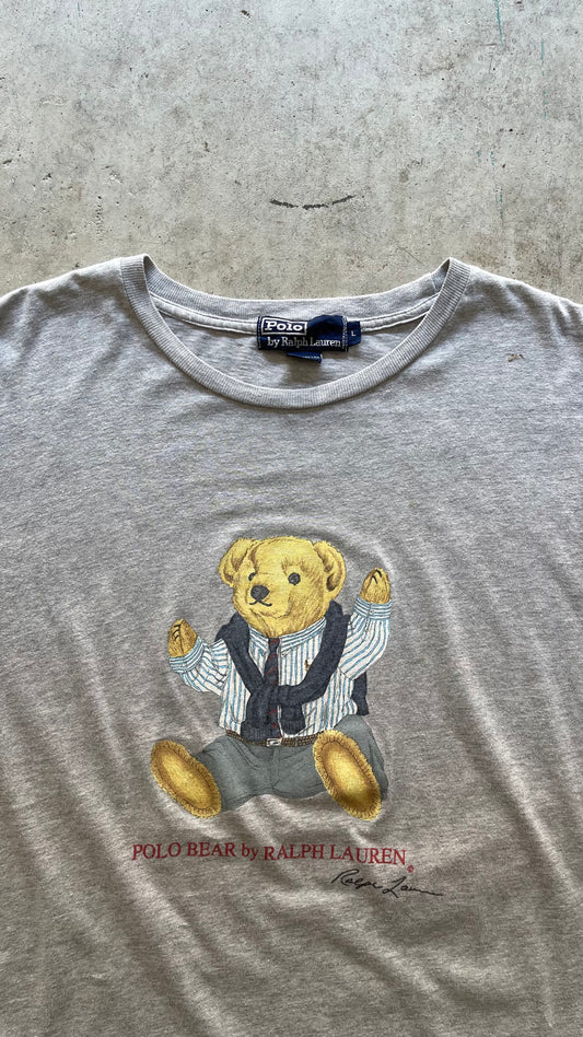 2000S POLO BEAR RALPH LAUREN GREY TEE - L