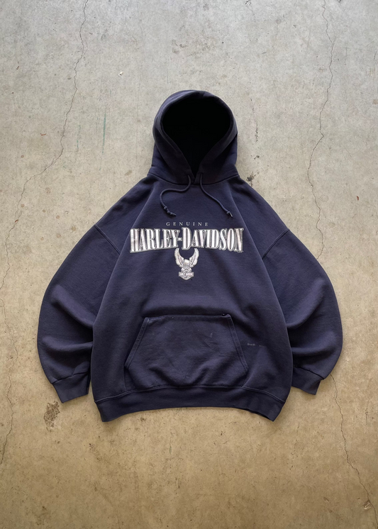 2000S HARLEY DAVIDSON HOODIE - L