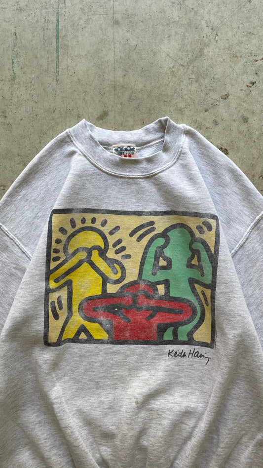 1990S KEITH HARING SWEATSHIRT - L