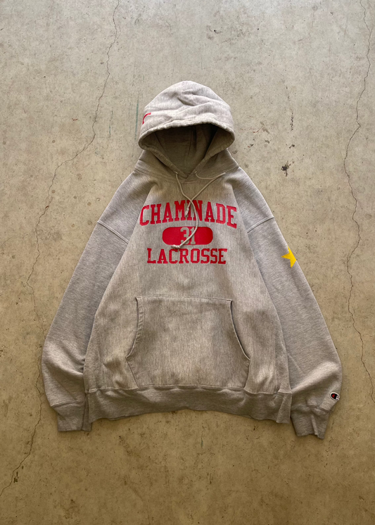 1990S CHAMINADE LACROSSE GREY HOODIE -