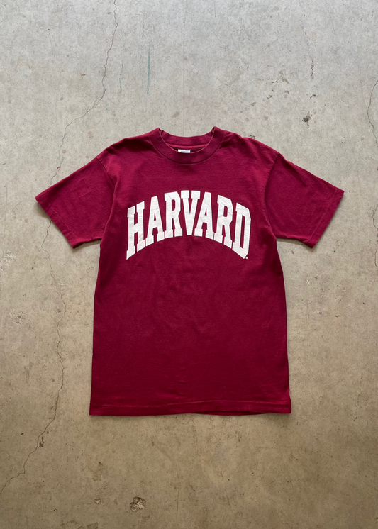 1990S HARVARD RED TEE - M