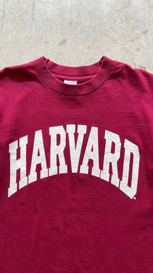 1990S HARVARD RED TEE - M