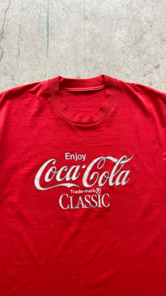 1990S COCA-COLA RED TEE - L