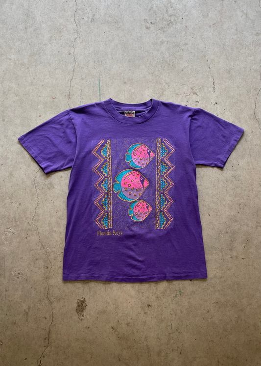 1990S "FLORIDAY KEYS" VACATION TEE - L