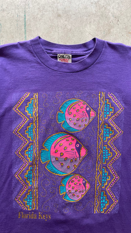 1990S "FLORIDAY KEYS" VACATION TEE - L