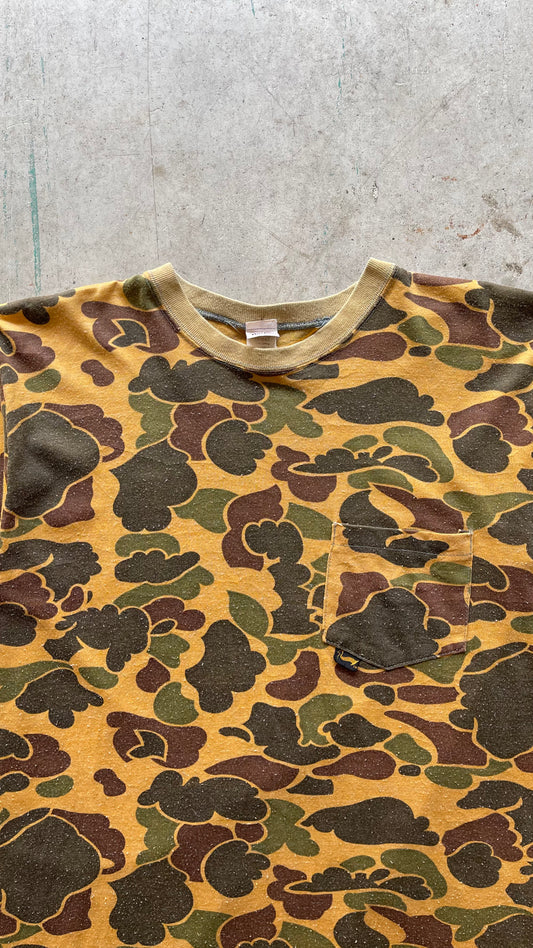 1990S DUCK CAMO POCKET TEE - L