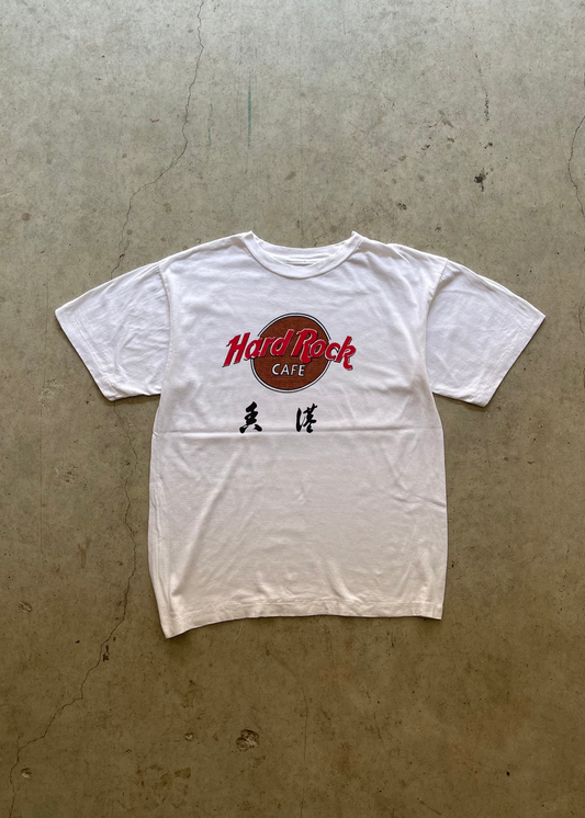 1980S HARD ROCK CAFE WHITE TEE - L