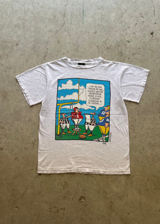 1990S FOOTBALL WHITE TEE - XL