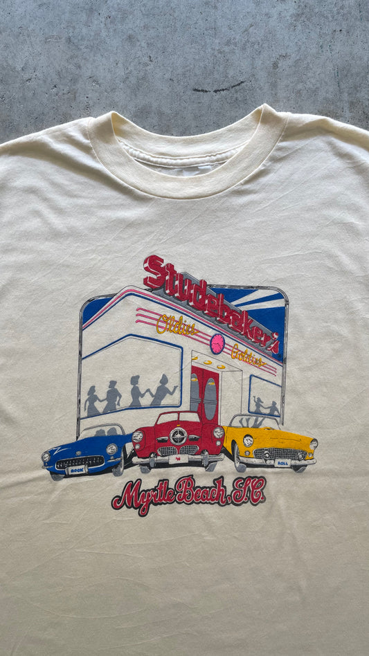 1990S "MYRTLE BEACH" CREAM TEE - L
