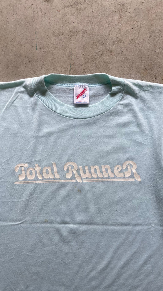 1980S "TOTAL RUNNER" BABY BLUE TEE - S