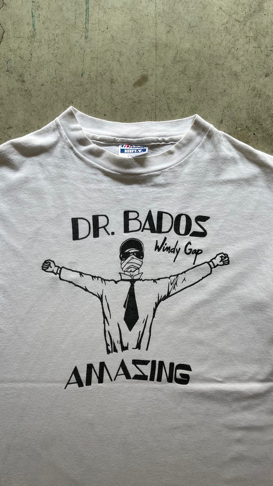 1990S "DR BADOS AMAZING" WHITE TEE - L