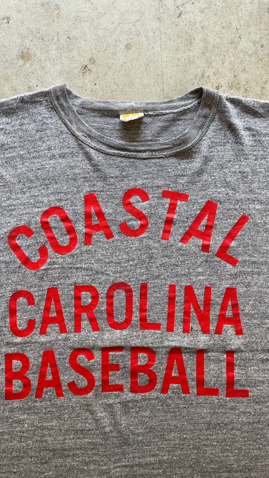 1980S RUSSELL ATHLETICS BOXY GREY TEE - M