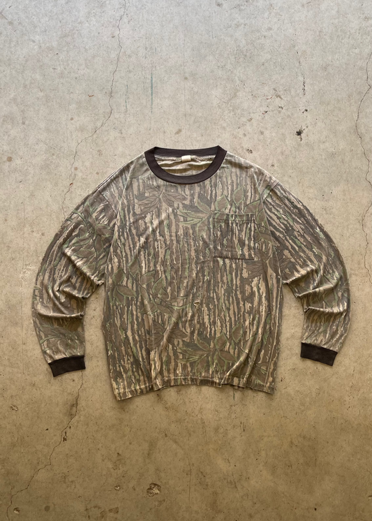1990S REALTREE CAMO LONGSLEEVE TEE - L