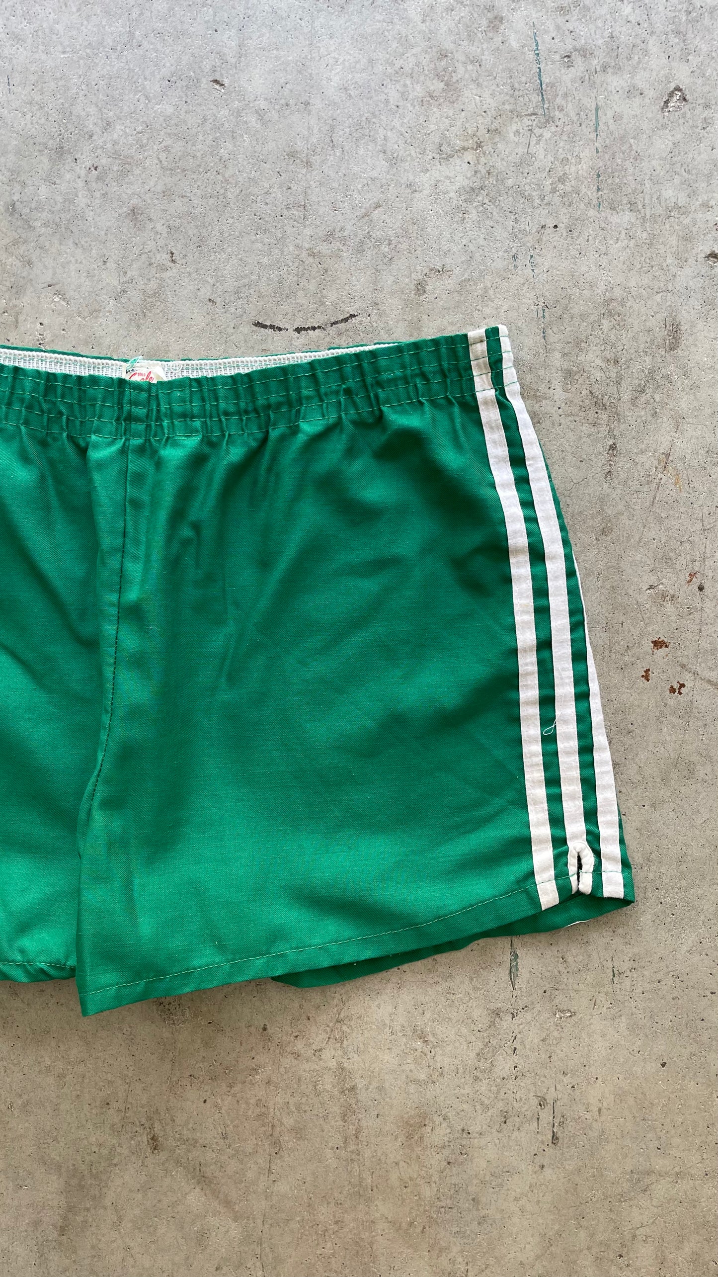 1980S GREEN TRACK SHORTS - 32