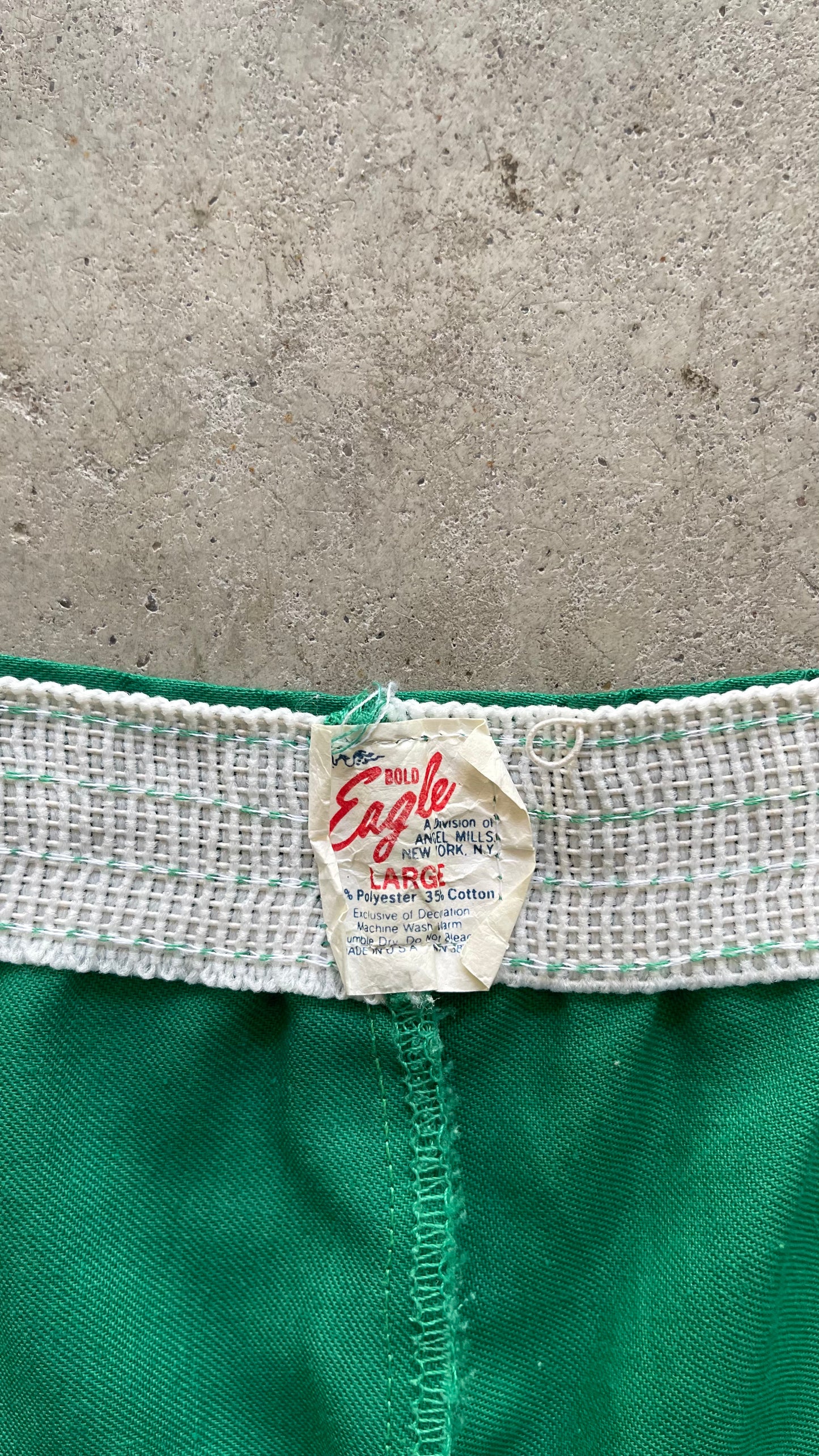 1980S GREEN TRACK SHORTS - 32