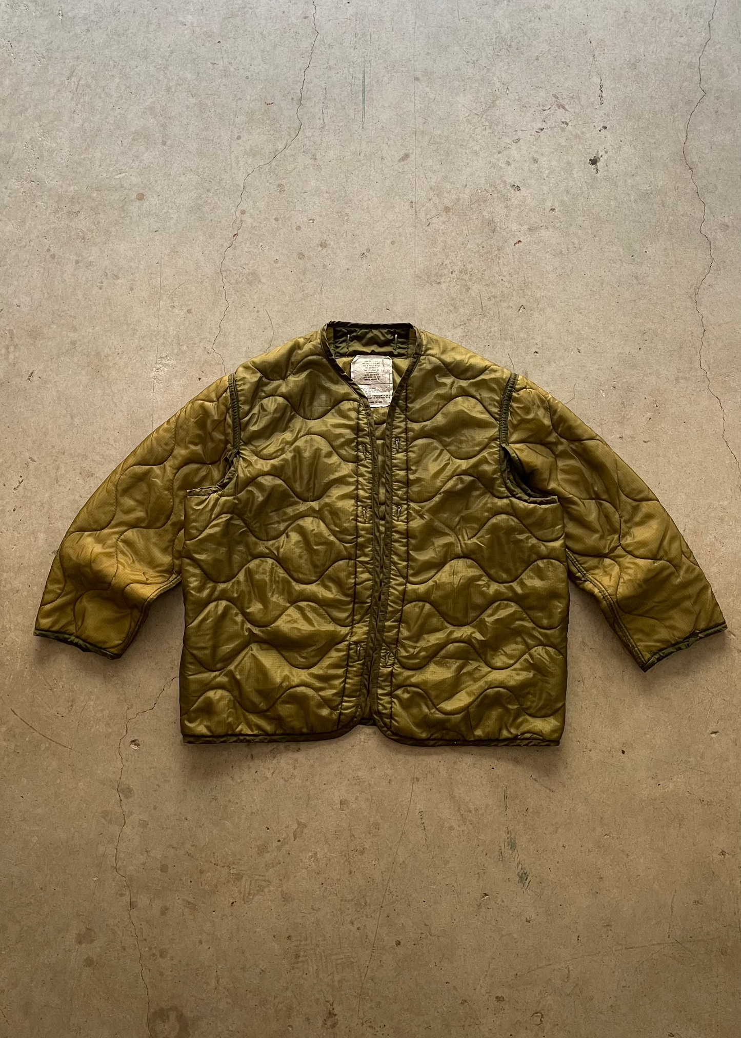 1990S MILITARY LINER JACKET - L